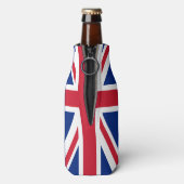 パーソナライズされた統一された国国旗 ボトルクーラー (ボトル裏面)