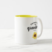 パーソナライズされた絵を描お婆さん昇進 ツートーンマグカップ (正面右)