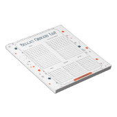 パーソナライズされた絵を描Dots Grooice List Notepad ノートパッド (アングル)
