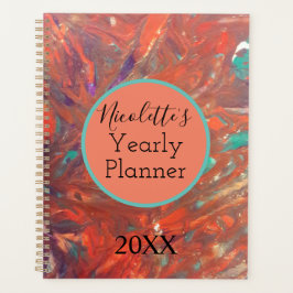 パーソナライズされた絵画モダン抽象芸術プランナー プランナー手帳