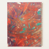 パーソナライズされた絵画モダン抽象芸術プランナー プランナー手帳 (裏面)