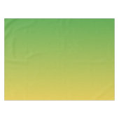 パーソナライズされた緑と黄グラデーション色 テーブルクロス (正面(横))