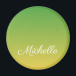 パーソナライズされた緑と黄グラデーション色 マグネット<br><div class="desc">パーソナライズされた緑と黄グラデーション色</div>