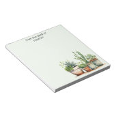 パーソナライズされた緑の名前 ノートパッド (アングル)