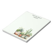 パーソナライズされた緑の名前 ノートパッド (回転)