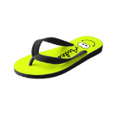 パーソナライズされた緑 キッズビーチサンダル (アングル)