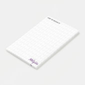 パーソナライズされた編み物ステッチ後のメモ ポストイット (アングル)