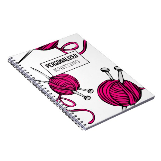 パーソナライズされた編み物 ノートブック (右側)