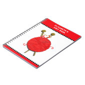 パーソナライズされた編み物 ノートブック (左側)