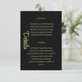 パーソナライズされた編集可能な詳細カード サンキューカード (スタンド正面)