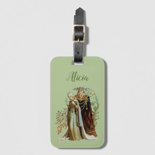 パーソナライズされた美しいと ラゲッジタグ (正面縦)