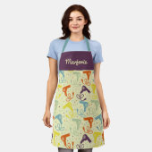 パーソナライズされた美しいパーラーサロンドライヤー エプロン (着用した状態)