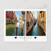 パーソナライズされた美しいヴェネツィアの景色,イタリア ポストカード (正面)
