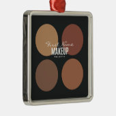 パーソナライズされた美しい化粧パレット メタルオーナメント (右)