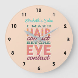 パーソナライズされた美容師レトロサロンクール ラージ壁時計
