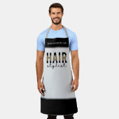 パーソナライズされた美容師  エプロン (着用した状態)