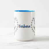 パーソナライズされた美容師 ツートーンマグカップ (中央)