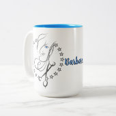 パーソナライズされた美容師 ツートーンマグカップ (正面左)