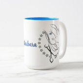 パーソナライズされた美容師 ツートーンマグカップ (正面右)