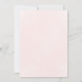 パーソナライズされた美的フローラ間引き招待状 招待状 (裏面)