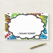 パーソナライズされた考えバブルおもしろいモダン漫画簿 ポストイット (デスク)