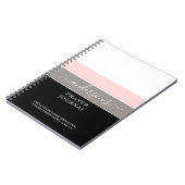 パーソナライズされた聖なる書物、 経典モダンシンプル支払者仕訳帳 ノートブック (左側)