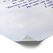 パーソナライズされた聖なる書物、 経典、プリント ポスター (角)