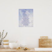 パーソナライズされた聖なる書物、 経典、プリント ポスター (キッチン)