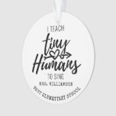 パーソナライズされた聖歌隊長脚本 オーナメント (正面)