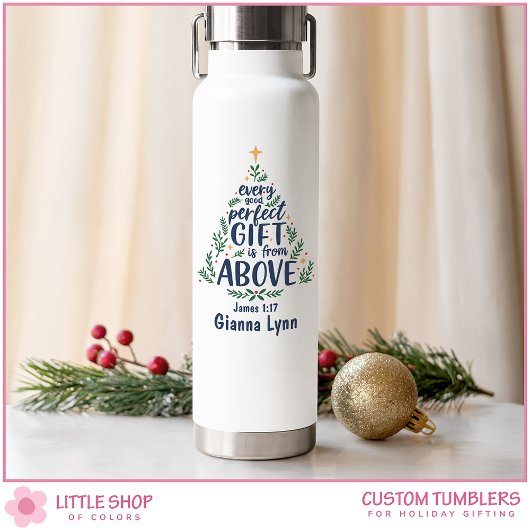 パーソナライズされた聖降誕祭 ウォーターボトル