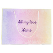 パーソナライズされた聖降誕祭 ラージペーパーバッグ (裏面)