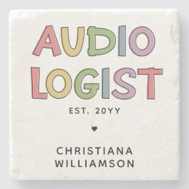 パーソナライズされた聴覚士の卒業ギフト ストーンコースター
