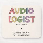 パーソナライズされた聴覚士の卒業ギフト マウスパッド (正面)