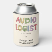 パーソナライズされた聴覚士の卒業ギフト 缶クーラー (缶裏面)