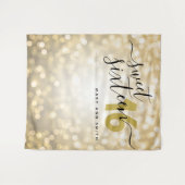 パーソナライズされた背景 ゴールド ライト スイート 16 タペストリー (正面(横))