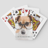 パーソナライズされた自分のミームで写おもしろい真 トランプ (裏面)