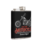 パーソナライズされた自動二輪車修理バイクもしくは自転車に乗る人  フラスク (右)