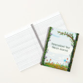 パーソナライズされた自然ジャーナル ノートブック (内部)