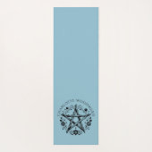 パーソナライズされた自然フローラ星形五角形 ヨガマット (裏面)