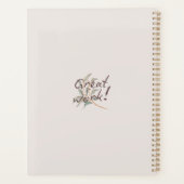 パーソナライズされた自然水色計 プランナー手帳 (裏面)