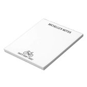 パーソナライズされた自転車テンプレートメ書モ ノートパッド (回転)