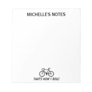 パーソナライズされた自転車テンプレートメ書モ ノートパッド