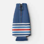 パーソナライズされた航海のいかりクールボトル ボトルクーラー (裏面)