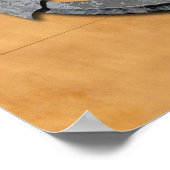 パーソナライズされた航海のいかり及び車輪 ポスター (角)