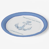 パーソナライズされた航海のいかり    ペーパープレート (アングル)