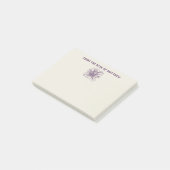 パーソナライズされた航海のタコ紫とクリーム ポストイット (アングル)