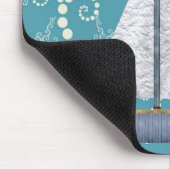 パーソナライズされた航海の帆船マウスパッド マウスパッド (コーナー)