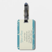 パーソナライズされた航海の帆船ラゲージタグ ラゲッジタグ (裏面縦)