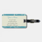 パーソナライズされた航海の帆船ラゲージタグ ラゲッジタグ (裏面横)