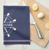 パーソナライズされた航海の キッチンタオル (四つ折り)